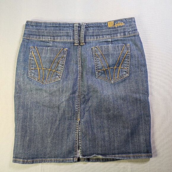 KUT from the Kloth jean pencil skirt women's size 10 denim blue - Picture 3 of 14